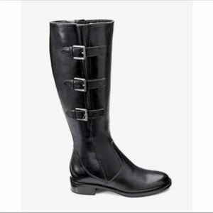 ECCO•41 (10.5 US)•Sartorelle 25 Knee-High Boots•Soft Black Leather•Inside Zip